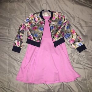 Girls Dress and Jacket Set